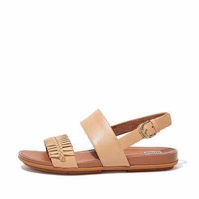 Fitflop Gracie Wrapped Weave Back-Strap - Sandalen Damen - Braun (QSH541372)